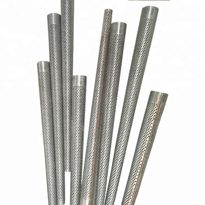 0.35-0.5 Mm Thickness Perforated Stainless Steel Tubing  , Stainless Steel Pipe Filter