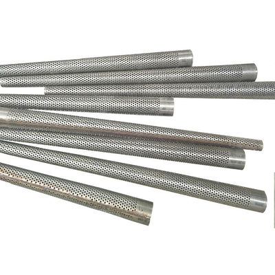 0.35-0.5 Mm Thickness Perforated Stainless Steel Tubing  , Stainless Steel Pipe Filter